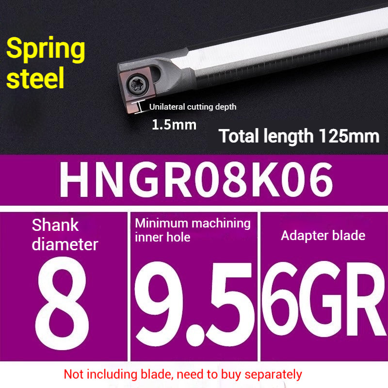 1020-Bore groove cutter small hole internal groove cutter grain deepening groove small bore cutter CNC cutter comma blade digging groove cutter bar Shandong Denso Pricision Tools Co.,Ltd.